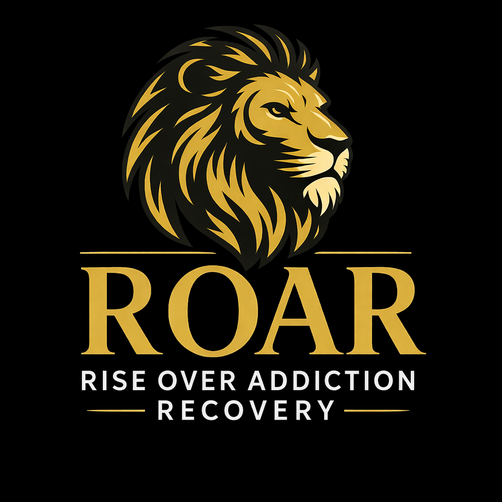 ROAR gold lion logo